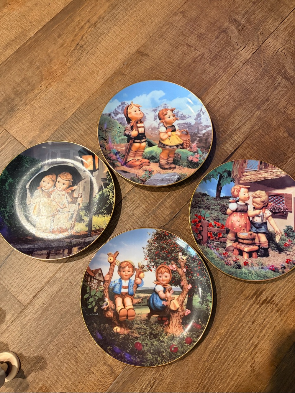 Set of Four Hummel Plates